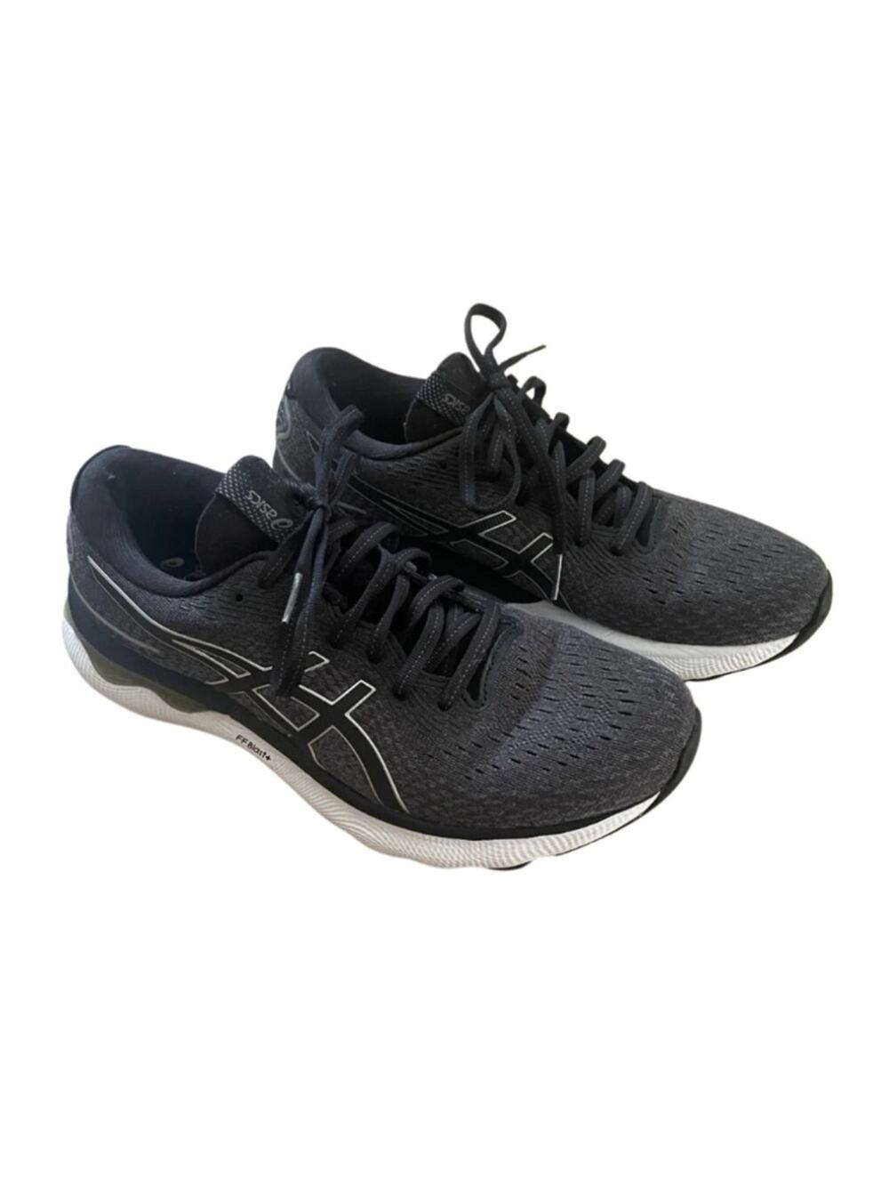 Asics Black Athletic Shoes, Running Walking Workout Gym Women 9 #0102